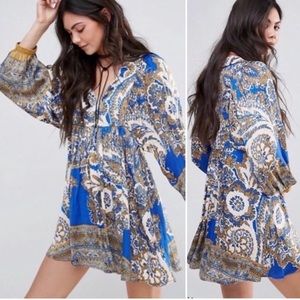 Free People Say You Love Me Boho Mini Dress